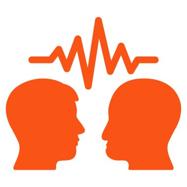 Kullanıcı iletişim sinyali düz vektör simgesi