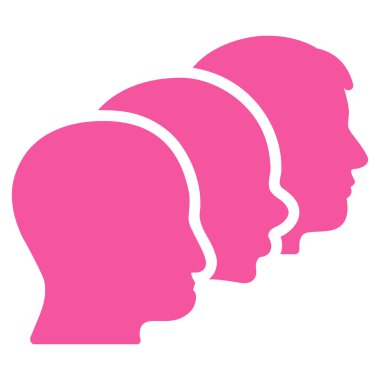 İstemci profilleri düz vektör simgesi