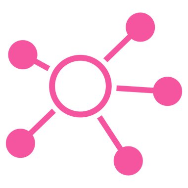 Bağlantıları düz vektör simgesi