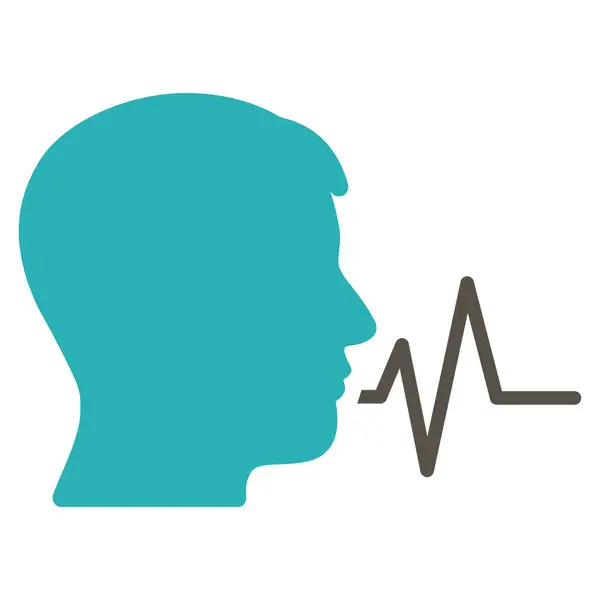 Person Speech Signal Flat Vector Icon — Stock Vector