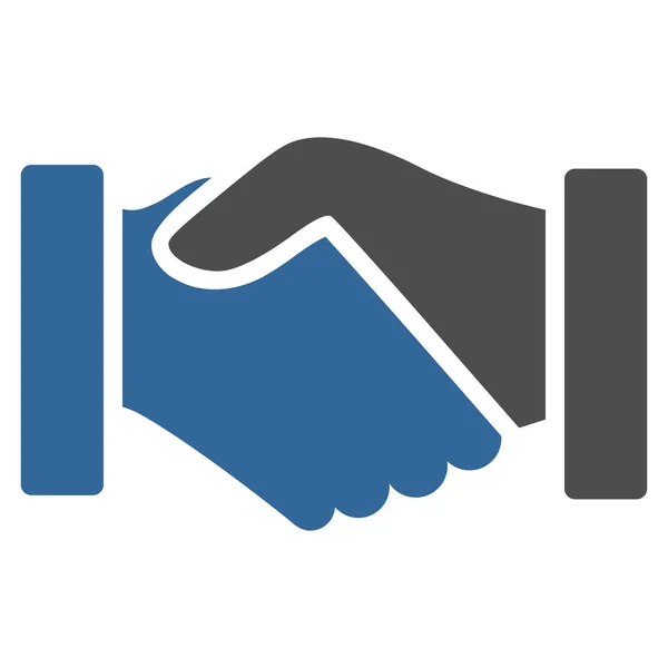 Aquisição Handshake Flat Vector Icon — Vetor de Stock