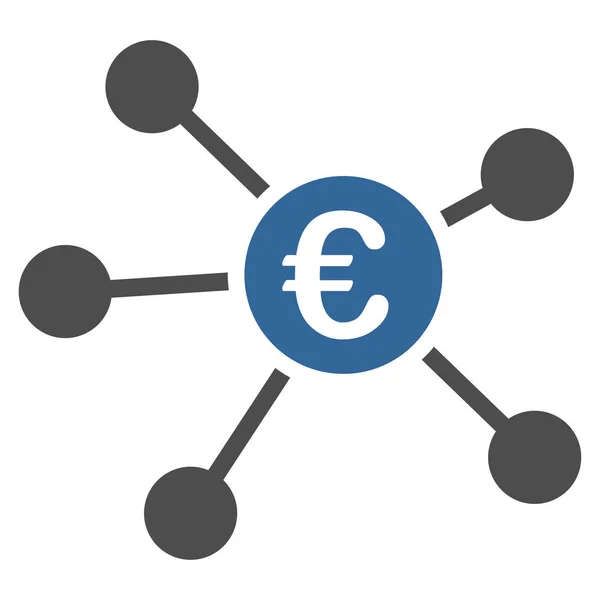 Euro linkek lapos Vector Icon — Stock Vector