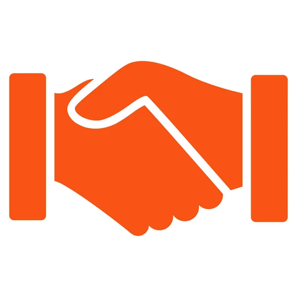 Aquisição Handshake Flat Vector Icon —  Vetores de Stock