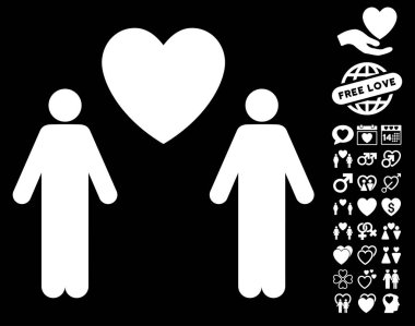 Aşk Bonus ile eşcinsel aşık simgesi