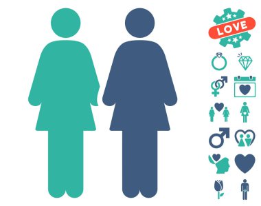 Bonus dating Lesbi çift simgesi