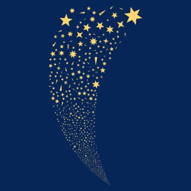 Konfeti yıldız rastgele akım