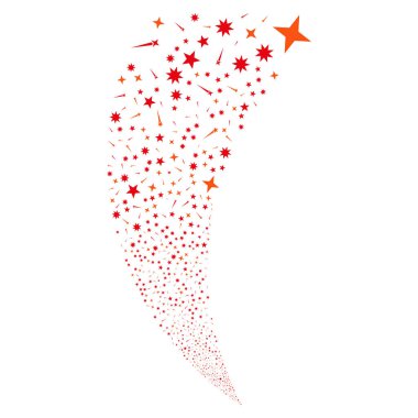 Konfeti yıldız rastgele akım