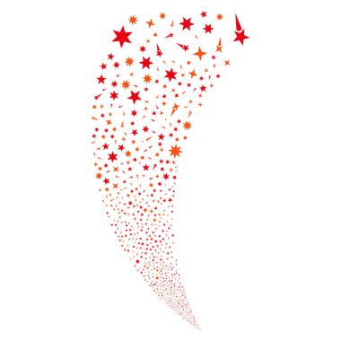 Konfeti yıldız rastgele akım