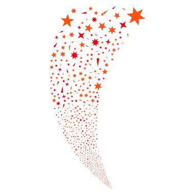 Konfeti yıldız rastgele akım