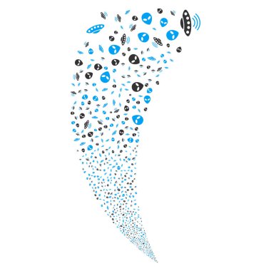 UFO sembolleri rastgele akım