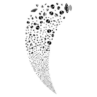 UFO sembolleri rastgele akım