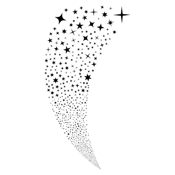 Confetti Estrelas Fluxo aleatório —  Vetores de Stock