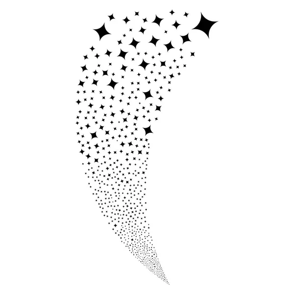 Випадковий потік Sparcle зірка — стоковий вектор