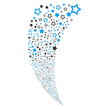 Dekorasyon yıldız rastgele akım