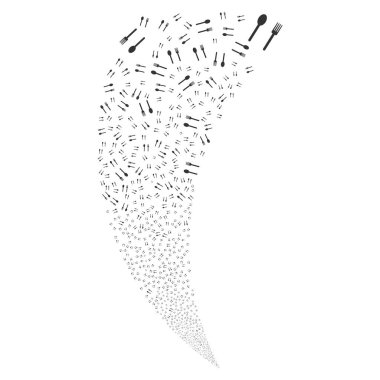 Çatal ve kaşık rasgele akışı