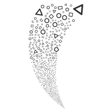 Geometrik şekiller rastgele akım