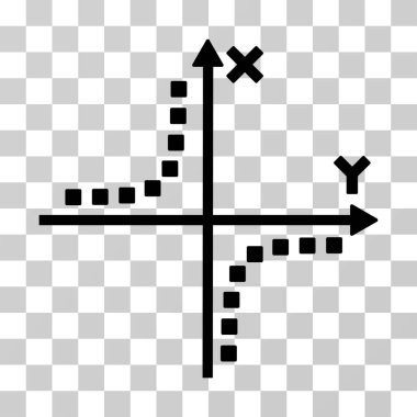 Hiperbol çizim vektör simgesi