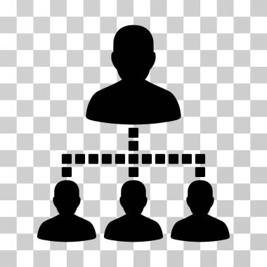 İnsanlar hiyerarşi vektör simgesi