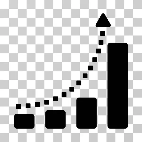 Staafdiagram Trend Vector Icon — Stockvector
