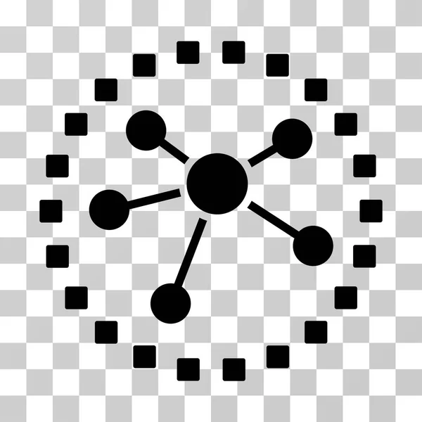 Sambungan Ikon Vektor Diagram - Stok Vektor