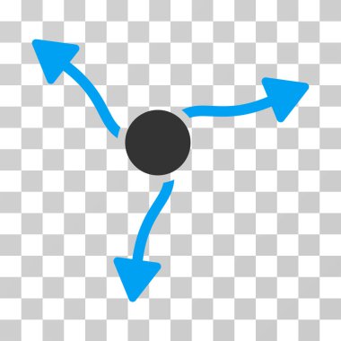 Eğri ok vektör simgesi