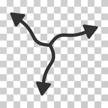 Eğri ok vektör simgesi