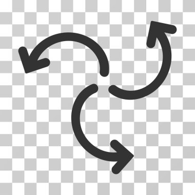 Türbin döndürme vektör simgesi