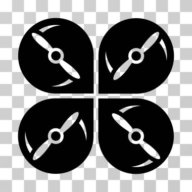 Airdrone vida döndürme vektör simgesi