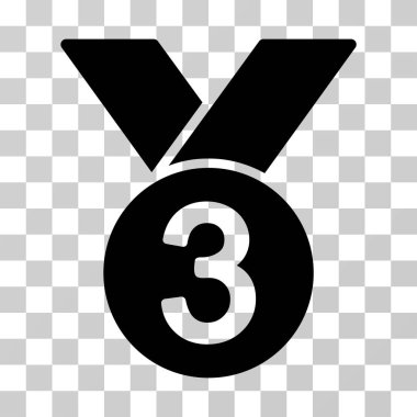 Bronz madalya vektör simgesi