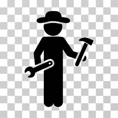 Beyefendi asker vektör simgesi