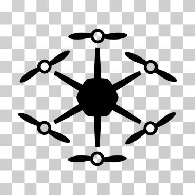Hexacopter vektör simgesi