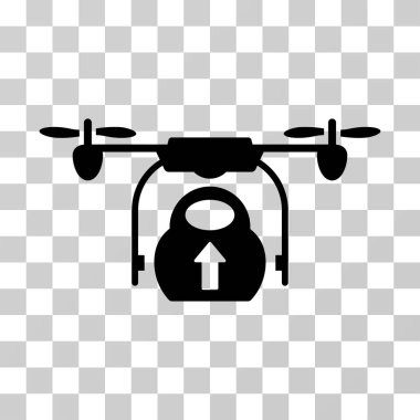 Yük kargo uçağı vektör simgesi