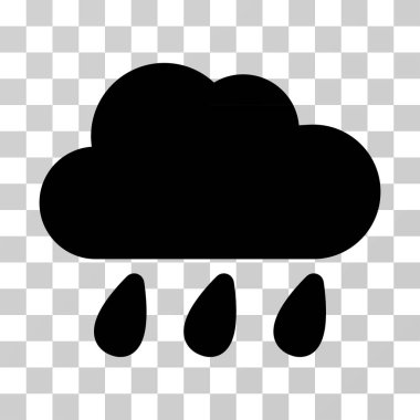 yağmur bulutu vektör simgesi