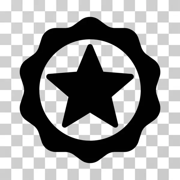 Premio Star Seal Vector Icono — Vector de stock