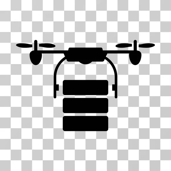 Вантажу Drone векторної Icon — стоковий вектор