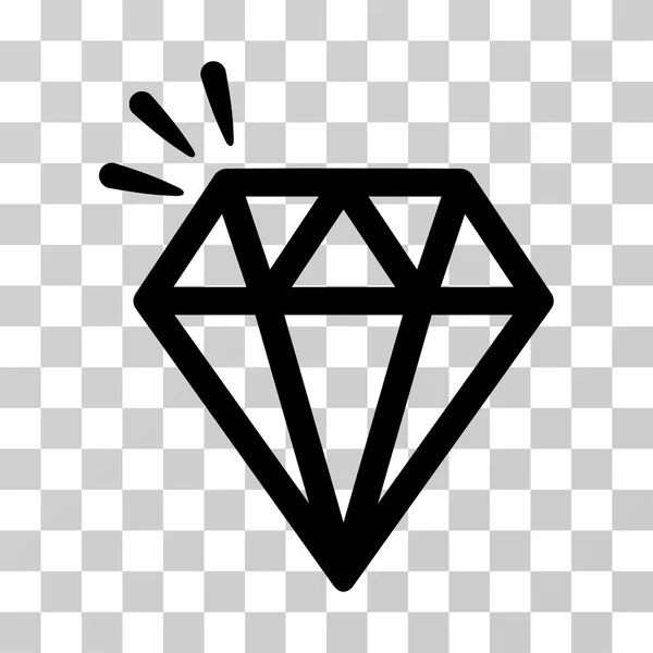 Diamant Crystal Vector Icon — Stockvector