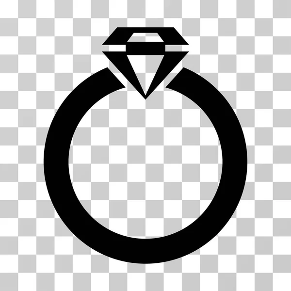 Diamante anillo vector icono — Archivo Imágenes Vectoriales