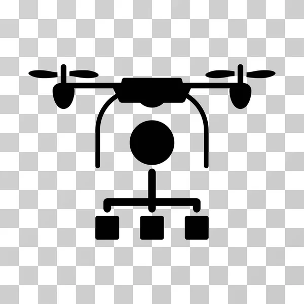 Drone Vector de distribución icono — Archivo Imágenes Vectoriales