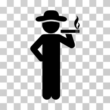 Sigara beyefendi vektör simgesi