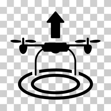 Drone vektör simgesi başlatmak