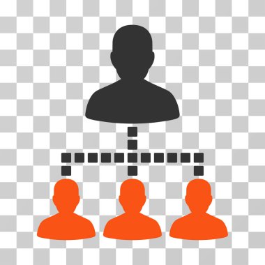 İnsanlar hiyerarşi vektör simgesi