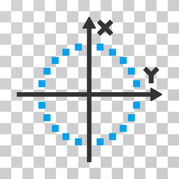 Cirkel Plot Vector Icon — Stockvector