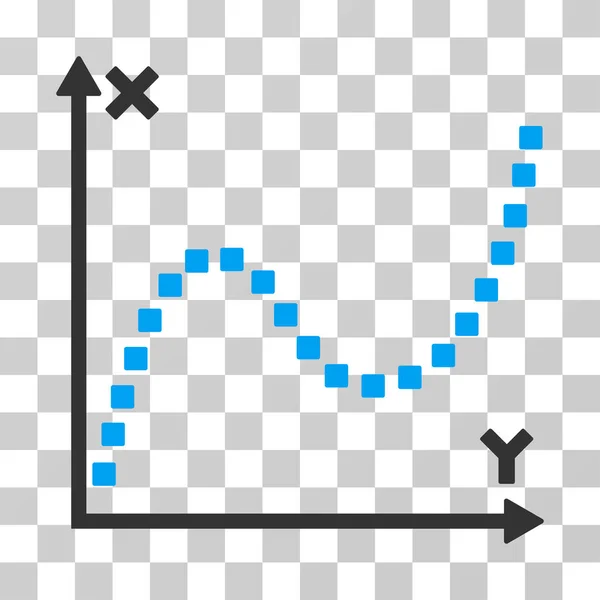 Icono de vector de parcela punteada — Archivo Imágenes Vectoriales