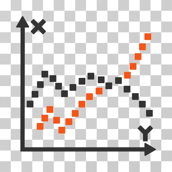 Fonctions Tracer l'icône vectorielle — Image vectorielle