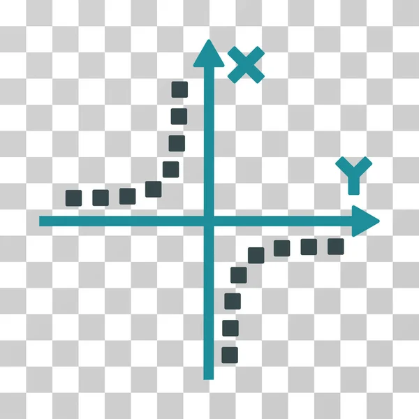 Hyperbool Plot Vector Icon — Stockvector