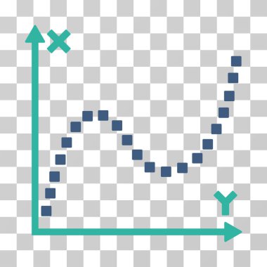 Noktalı çizim vektör simgesi