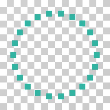 Noktalı çember vektör simgesi