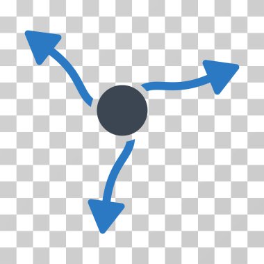 Eğri ok vektör simgesi