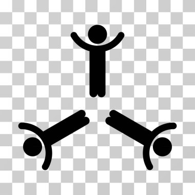 Eller yukarı erkekler vektör simgesi