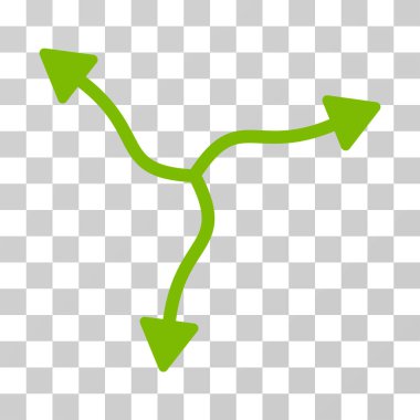 Eğri ok vektör simgesi